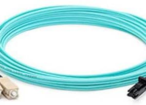 Multimode (50/125 OM3 Aqua) MTRJ/SC Duplex Fiber Patch Cord