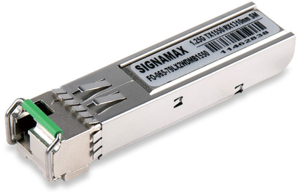 Signamax 065-79LX2WDMB1550 WDM 1.25 Gbps SFP Module Tx: 1550 nm / Rx: 1310 nm – SM/LC Simplex, 20 km