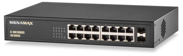 Signamax # SC10050 C-100 16 Port Gigabit PoE+ Switch
