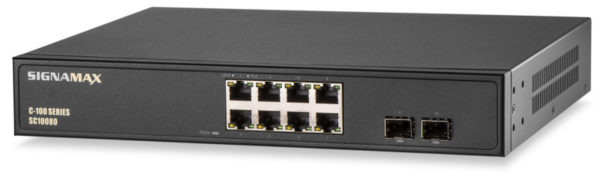 Signamax # SC10080 C-100 8 Port Gigabit PoE+ Switch
