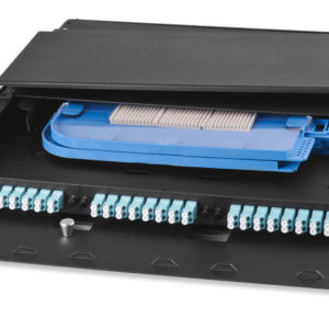 Signamax UFE3HD1-B	18- to 72-Fiber Enclosure with Locking Slide-Out Support Stage Accepts 3 Adapter Plates
